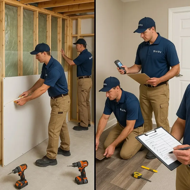 Repairs and Reconstruction process in Marshall County, IA